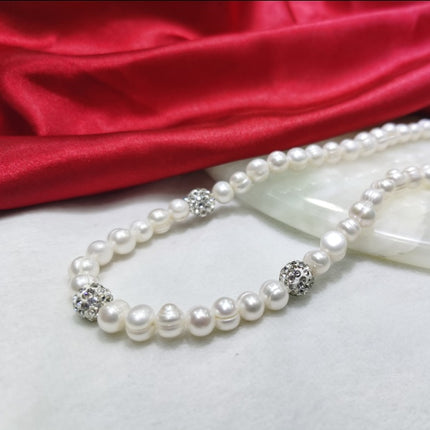 8-9mm Pêrel Halssnoer Armbandstel