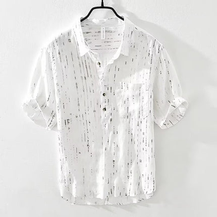 Summer Menswear Pu Shuai Short-sleeved T-shirt Lapel Polo Shirt