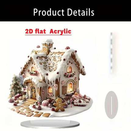Card-insert Acrylic Standing Sign Flat Ornament