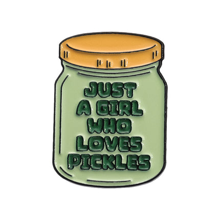 Green Versatile Brooch Vegetables Pickled Cucumber Pickles Cute Accessories Golden M Badge