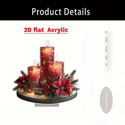Card-insert Acrylic Standing Sign Flat Ornament