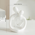 White Couple Candle