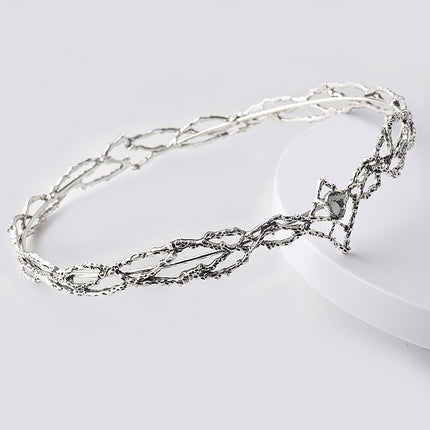 Gem Crystal Crown Hair Clasp Ladies
