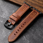 Light brown black buckle / 40mm