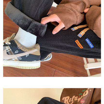 Design Plush Sanitary Pants For Men In Winter