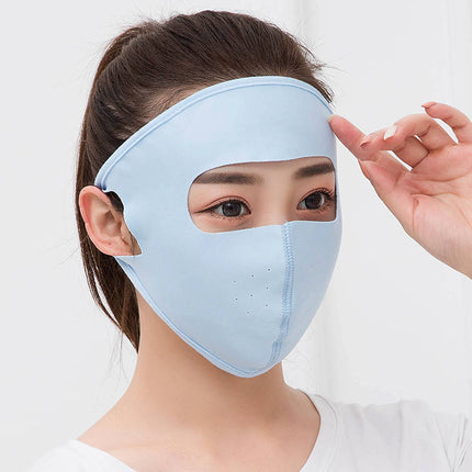 Somer ys sy asemende masker vroulike sonskerm volgesigmasker