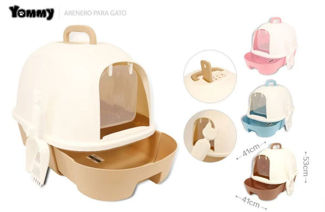 Fully Enclosed Cat Litter Box