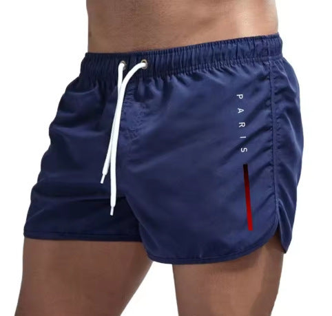 Men's Multi-color Loose Printed Running Beach Shorts