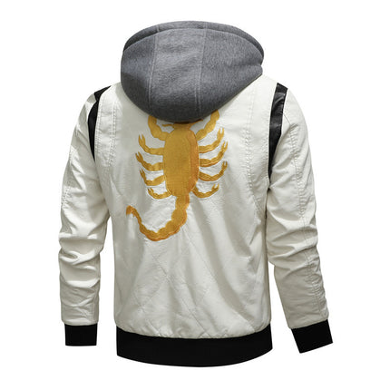 Men's Leather Jacket Large Size Boys PU Leather Jacket