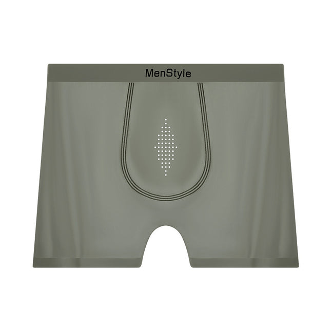 Satin Ice Silk Breathable Single-layer Bottom Crotch Seamless Boxers