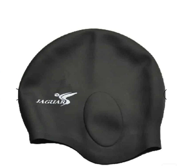 Fashion Pure Silicone Ear-protecting Swimming Cap