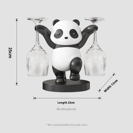 Panda Rooi Wynrak Versiering Wynkas Kombinasie Lig Luuks