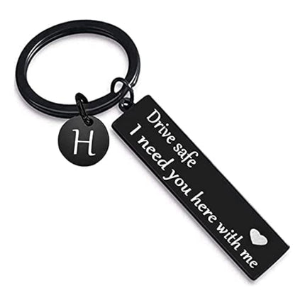 Electroplated Square Heart-Shaped Safety Keychain Gift