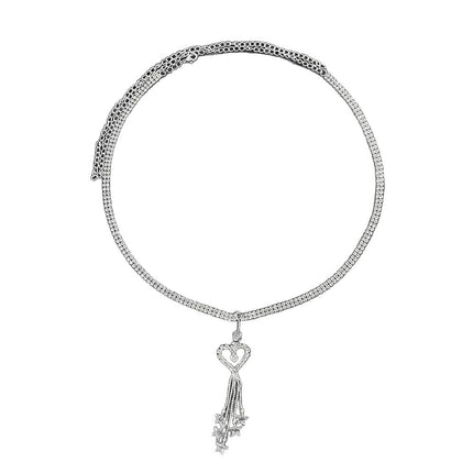 Tassel Love Heart Belly Ring Waist Chain Sexy Cutout