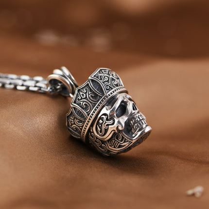 Vintage Pendant Distressed Hip-hop Rock Punk Crown