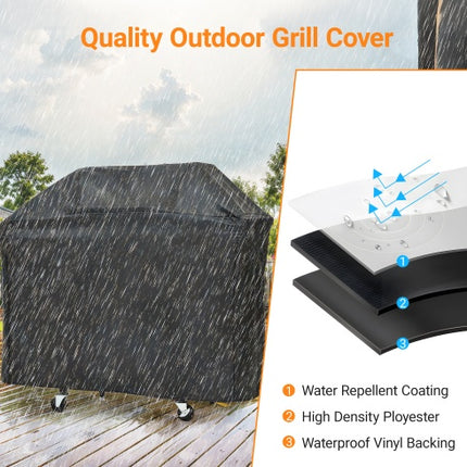 Propane Grill 3 Burner Barbecue Grill Stainless Steel Gas Grill With Side Burner And Cover For Outdoor BBQ, Camping