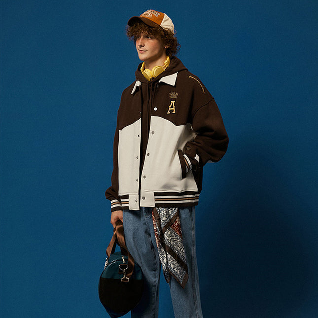 Autumn New High Density Embroidery Coat Male