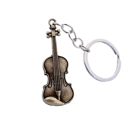Retro Kitaar Viool Sleutelhouer Bykomstigheid Hanger
