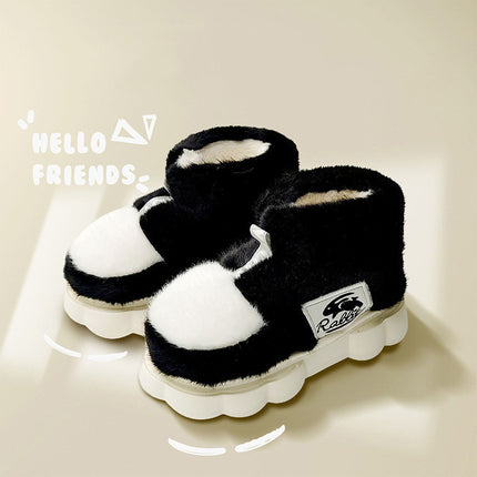 Ankle Wrap Cotton Slippers Women's Indoor Home