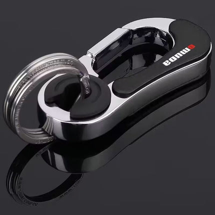 Mans Effenkleurige Metaal Motorsleutelhanger Om Aan Die Belt Te Hang