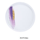 White violet / 10inch shallow dish