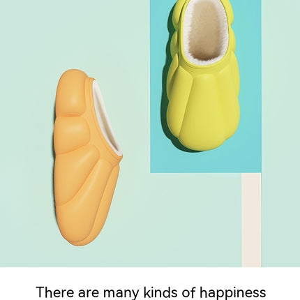 Couple Personality Baotou Pumpkin Cotton Slippers