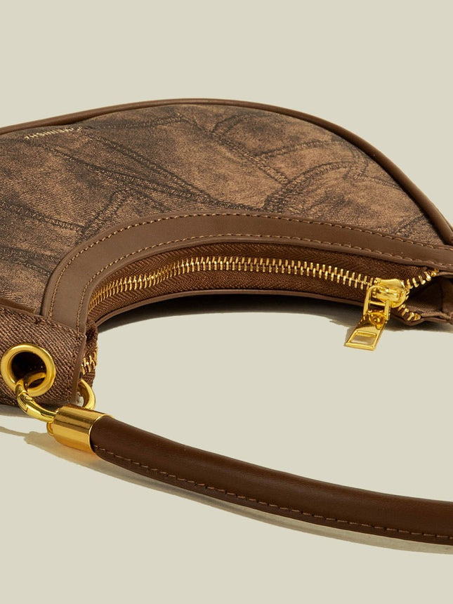 Middle Aged Niche Texture Shoulder Bag