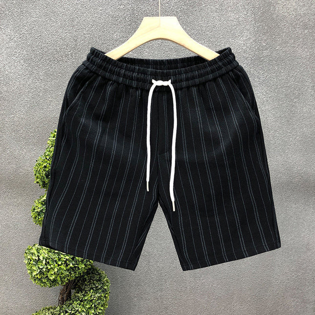 Striped Casual Shorts Men's Lightweight One Hundred Outer Wear Five Points