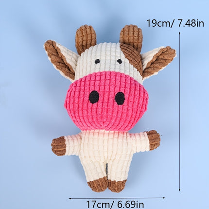 Cute Animal Shape Plush Toys For Small Large Dogs Puppy Squeaky Toy Bite Resistant Dog Chew Toys Dog Accessories Pet Supplies