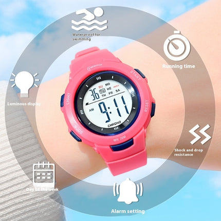 Mode Pennespyt Gesp Liggewende Waterdigte PU-Band Student Elektroniese Horlosie