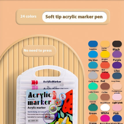 Sagtepunt Akrielmerkerpenpak