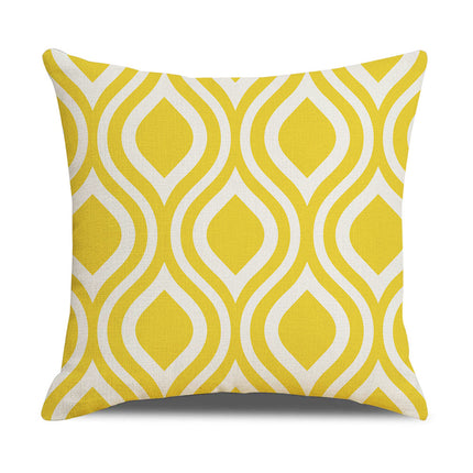 Oorgrens-kussingsloop Eenvoudige Geometrie Warmverkope Linne Kussingsloop Sofa Kussing Huishoudelike Items