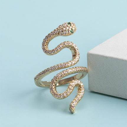New Japanese And Korean-style Fashionable Minimalist Multicolor Zircon Ring