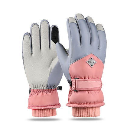 Couple Winter Fleece Thickened Warm And Windproof Gloves