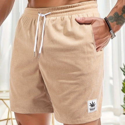 Summer Drawstring Leisure Shorts European Size Men's Sports Pants