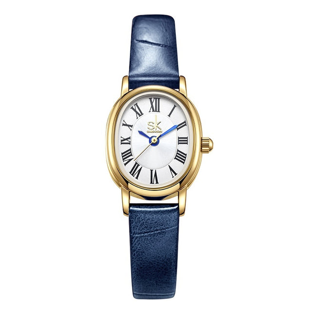 Retro Oval Leather Belt Quartz Watch