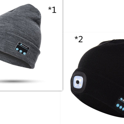 Bluetooth LED Hat Wireless Smart Headset Headphone