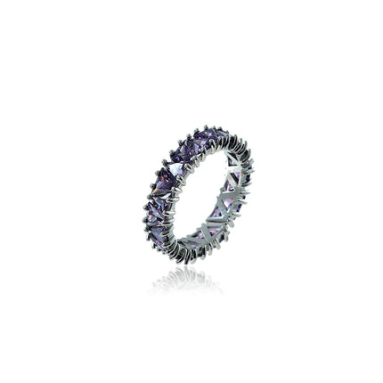 Super Sparkle Pers Sirkon Ry Ring Vir Vroue, Verstelbare Oop Ring, Luukse Glansende Stylvolle Ring, Groothandel & Dropshipping