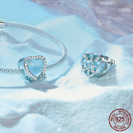 Love Ice And Snow Diy Bracelet String Beads S925 Silver Bead