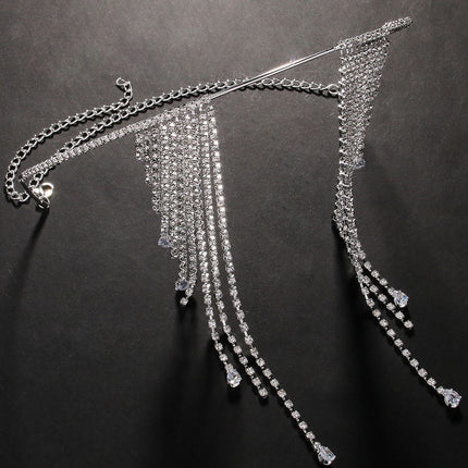 Women's Rhinestone Tassel Adjustable Face Accessories