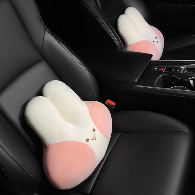 Cartoon Car Headrest Rabbit Pillow Interior