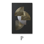P / 50x 70 Gold Frame Canvas