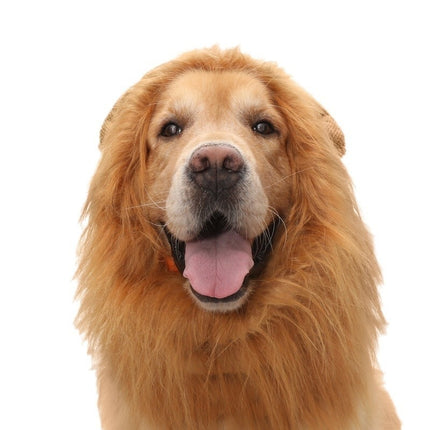 Pet Supplies Dog Wig Dog Hat Lion Head Cover