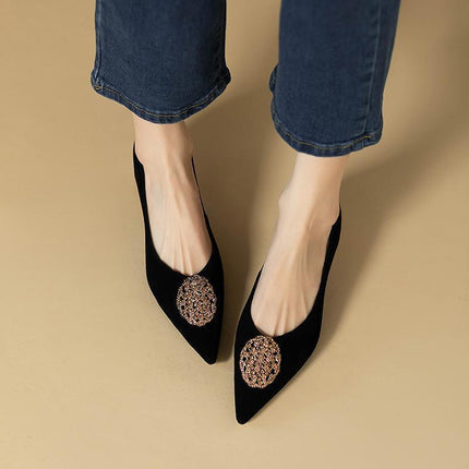 Nuut Franse Styl Dames Stiletto Puntneus Skoene