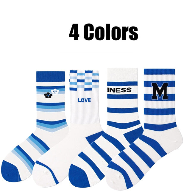 4 Pairs Mens Dress Socks Funny Colorful Dress Socks Athletic Socks Cushion Running Socks Breathable Comfort For Sports Anti-odor Anti-slip Breathable