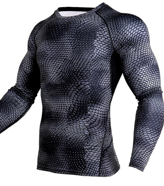 Men Gym Running Shirt Quick Dry Breathable Fitness Sport Shirt