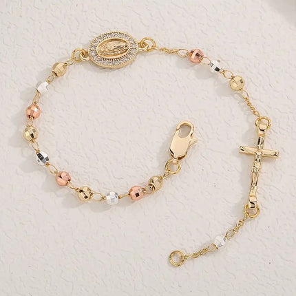 Delikate Kleur-besaaide Kruisarmband Met 'n Lig-luukse Hoë-end Gevoel