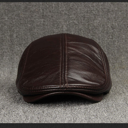 First Layer Cowhide Comfortable And Fashionable Sunscreen Beret