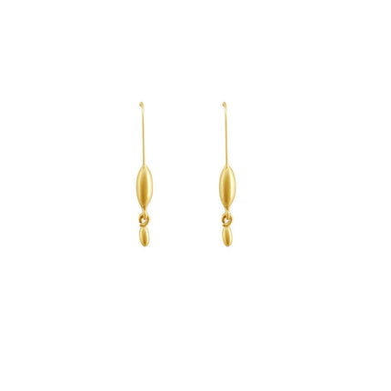 Metal ball drop earrings