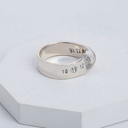 Simple Design Ring Wide 925 Sterling Silver For Women